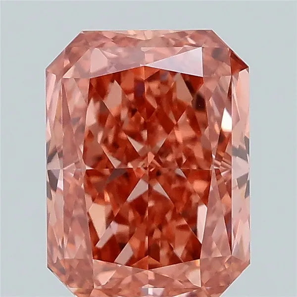 1.08ct Radiant Lab Grown Diamond (Colour Fancy Pinkish Brown, Clarity VVS2, IGI Certified)