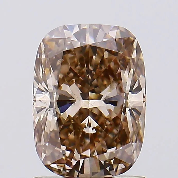 1.09ct Cushion brilliant Lab Grown Diamond (Colour Fancy Brown, Clarity SI1, IGI Certified)