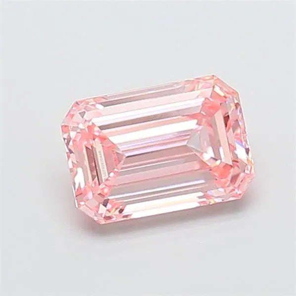 1.09ct Emerald Lab Grown Diamond (Colour Fancy Vivid Pink, Clarity VVS2, IGI Certified)
