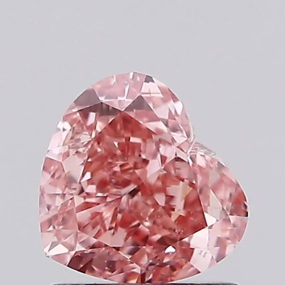 1.09ct Heart Lab Grown Diamond (Colour Fancy Vivid Pink, Clarity VVS2, IGI Certified)