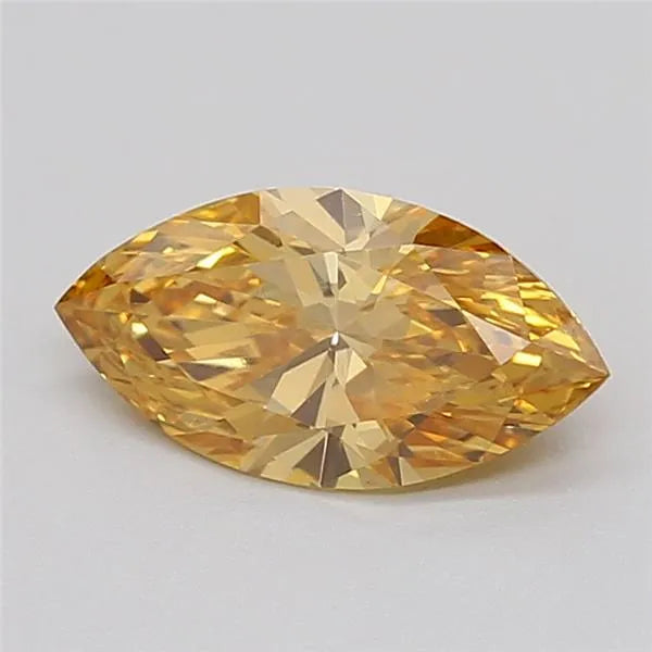 1.09ct Marquise Lab Grown Diamond (Colour Fancy Intense Yellow, Clarity VVS2, IGI Certified)