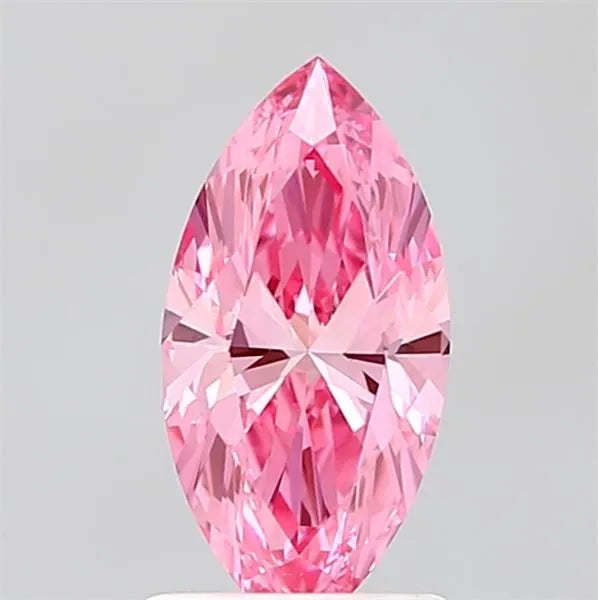 1.09ct Marquise Lab Grown Diamond (Colour Fancy Vivid Pink, Clarity VVS2, IGI Certified)
