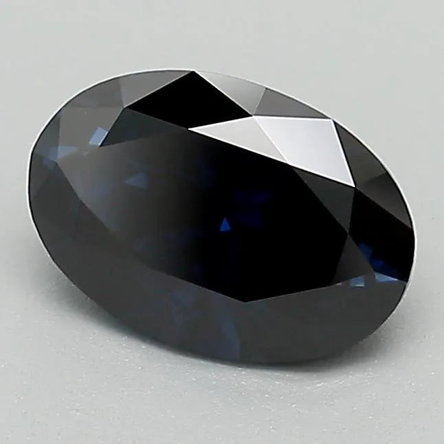 1.09ct Oval Lab Grown Diamond (Colour Fancy Dark Blue, Clarity VS1, Cut VG, IGI Certified)