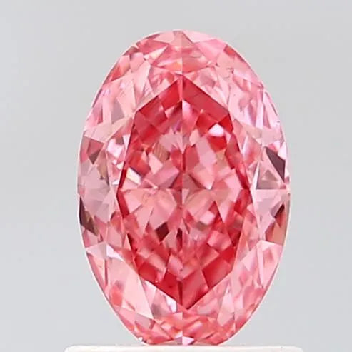 1.09ct Oval Lab Grown Diamond (Colour Fancy Vivid Pink, Clarity VS2, IGI Certified)