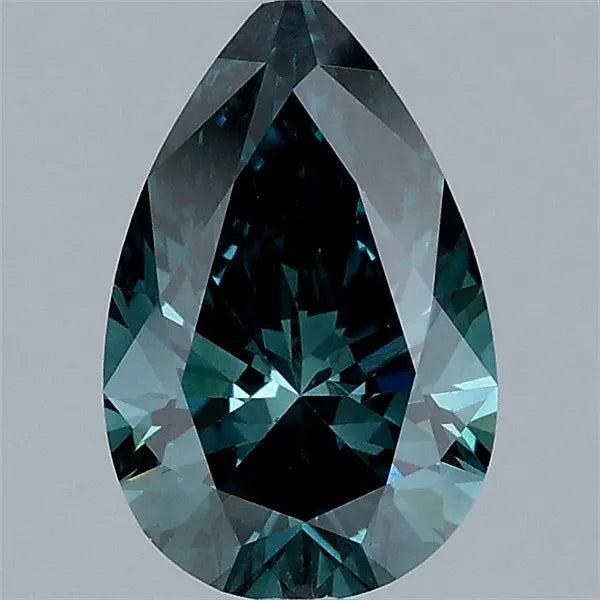 1.09ct Pear Lab Grown Diamond (Colour Fancy Vivid Blue, Clarity VS2, IGI Certified)