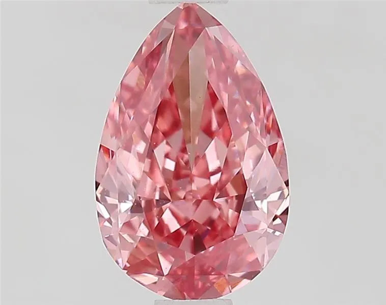 1.09ct Pear Lab Grown Diamond (Colour Fancy Vivid Pink, Clarity VVS2, IGI Certified)