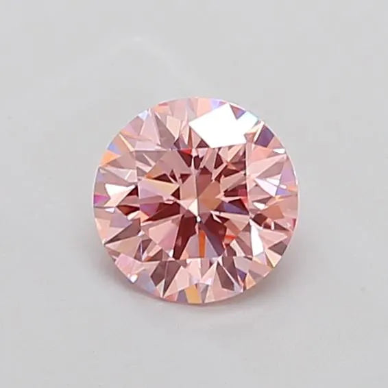 1.09ct Round Lab Grown Diamond (Colour Fancy Intense Pink, Clarity VVS2, Cut ID, IGI Certified)