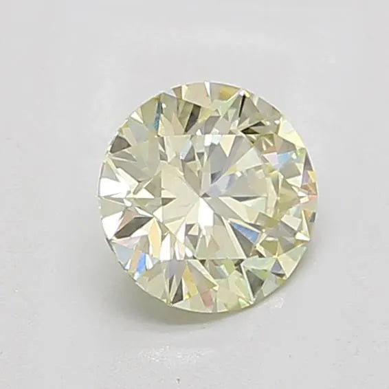 1.09ct Round Lab Grown Diamond (Colour Fancy Light Yellow, Clarity VS1, Cut ID, IGI Certified)