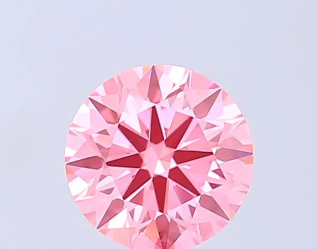 1.09ct Round Lab Grown Diamond (Colour Fancy Vivid Pink, Clarity VS1, Cut ID, IGI Certified)