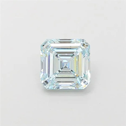 1.10ct Asscher Lab Grown Diamond (Colour Fancy Blue Green, Clarity VS1, IGI Certified)