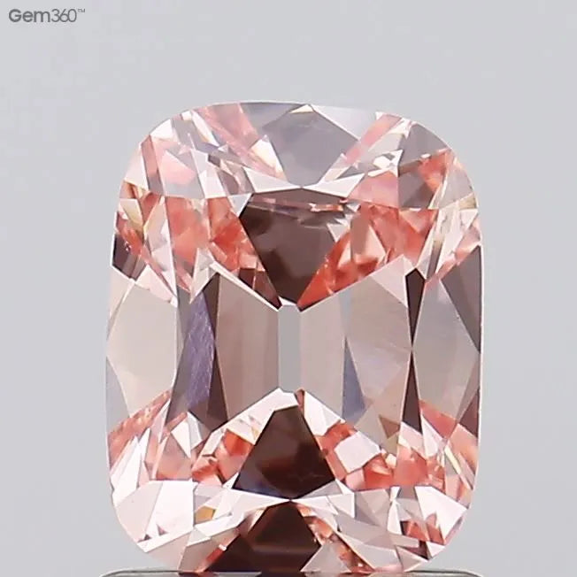 1.10ct Cushion brilliant Lab Grown Diamond (Colour Fancy Pink, Clarity VS2, IGI Certified)