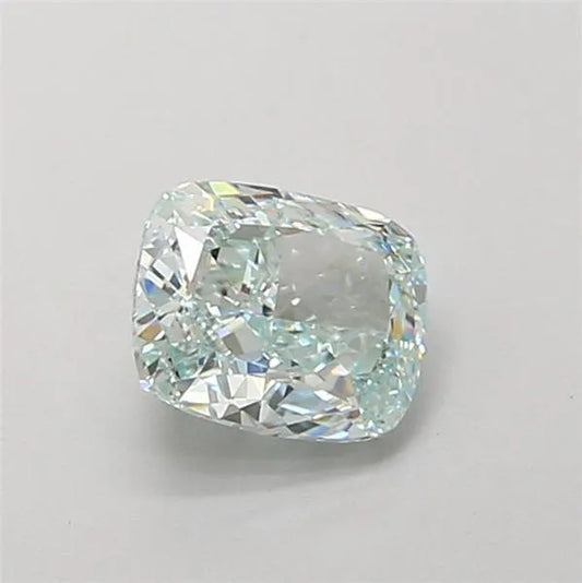 1.10ct Cushion modified Lab Grown Diamond (Colour Fancy Green, Clarity VVS1, IGI Certified)