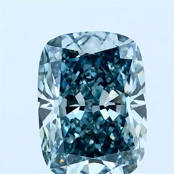 1.10ct Cushion modified Lab Grown Diamond (Colour Fancy Intense Blue Green, Clarity VVS1, IGI Certified)