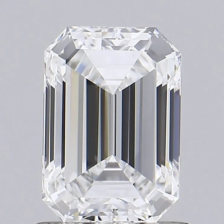 1.10ct Emerald Lab Grown Diamond (Colour E, Clarity IF, IGI Certified)