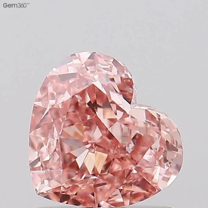 1.10ct Heart Lab Grown Diamond (Colour Fancy Intense Pink, Clarity VVS2, IGI Certified)