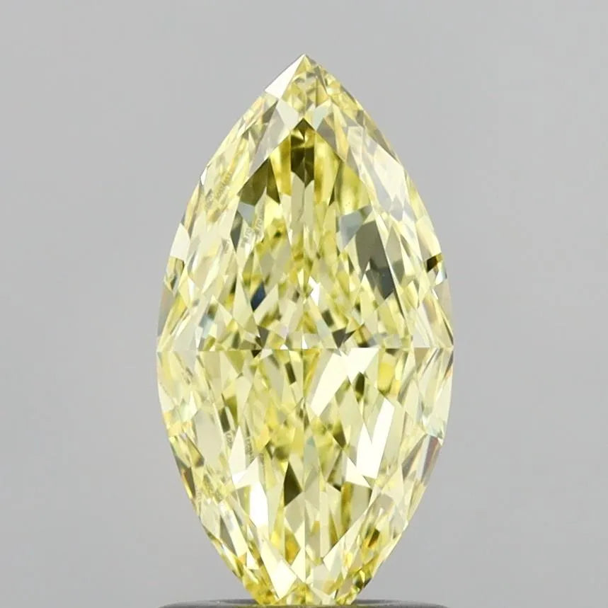 1.10ct Marquise Lab Grown Diamond (Colour Fancy Yellow, Clarity VVS2, IGI Certified)