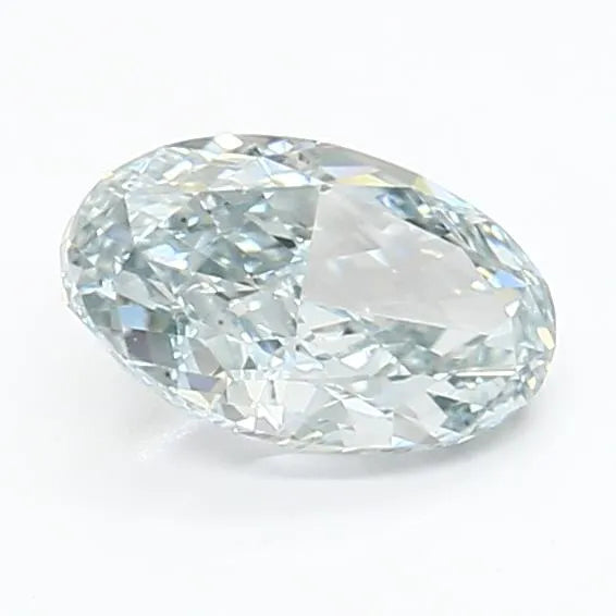 1.10ct Oval Lab Grown Diamond (Colour Fancy Light Blue, Clarity VVS1, IGI Certified)