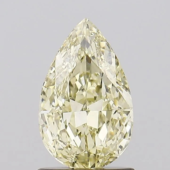1.10ct Pear Lab Grown Diamond (Colour Fancy Light Yellow, Clarity VS1, IGI Certified)