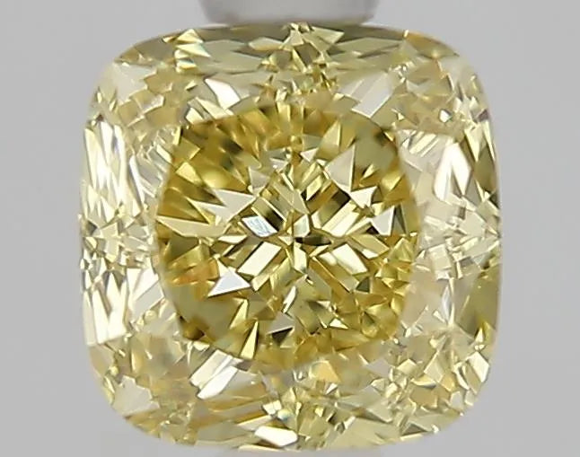 1.11ct Cushion modified Lab Grown Diamond (Colour Fancy Yellow, Clarity VVS2, IGI Certified)