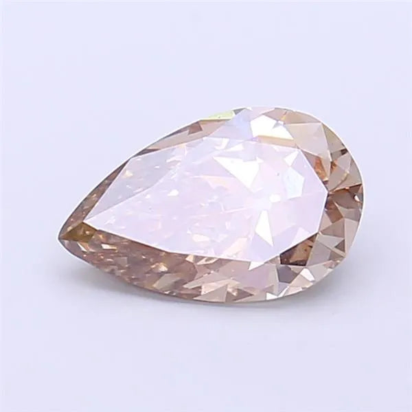 1.11ct Pear Lab Grown Diamond (Colour Fancy Light Brown, Clarity VS2, IGI Certified)