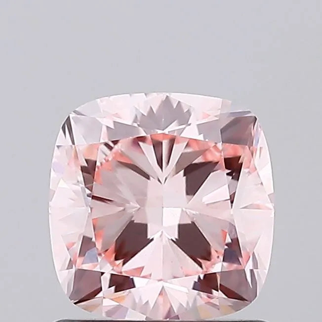 1.12ct Cushion brilliant Lab Grown Diamond (Colour Fancy Intense Pink, Clarity VS1, IGI Certified)