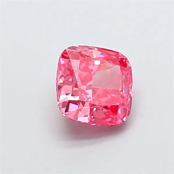 1.12ct Cushion modified Lab Grown Diamond (Colour Fancy Vivid Pink, Clarity VS1, IGI Certified)