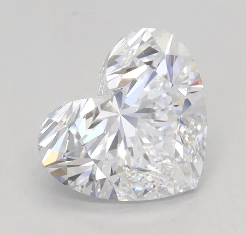 1.12ct Heart Lab Grown Diamond (Colour D, Clarity VVS2, IGI Certified)