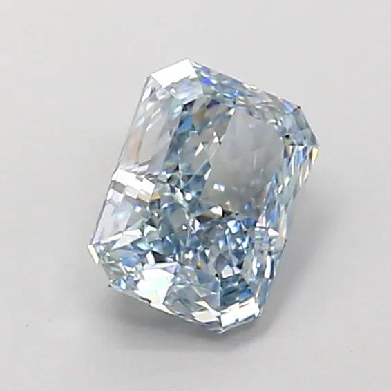 1.12ct Radiant Lab Grown Diamond (Colour Fancy Light Blue, Clarity VVS2, IGI Certified)