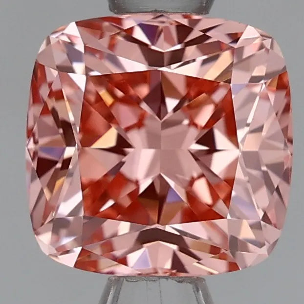1.13ct Cushion modified Lab Grown Diamond (Colour Fancy Intense Pink, Clarity VVS1, Cut VG, IGI Certified)