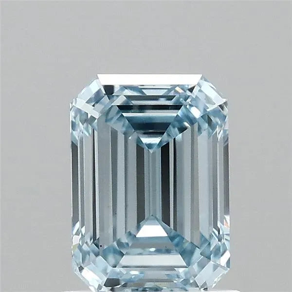 1.13ct Emerald Lab Grown Diamond (Colour Fancy Intense Blue, Clarity VS1, IGI Certified)
