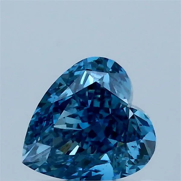 1.13ct Heart Lab Grown Diamond (Colour Fancy Vivid Blue, Clarity VS2, IGI Certified)