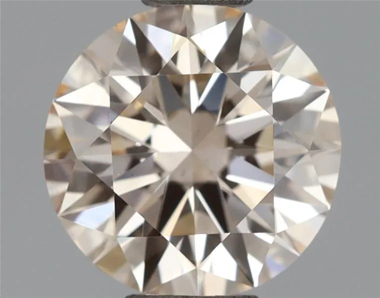 1.13ct Round Lab Grown Diamond (Colour Fancy Light Pink, Clarity VS2, Cut EX, IGI Certified)
