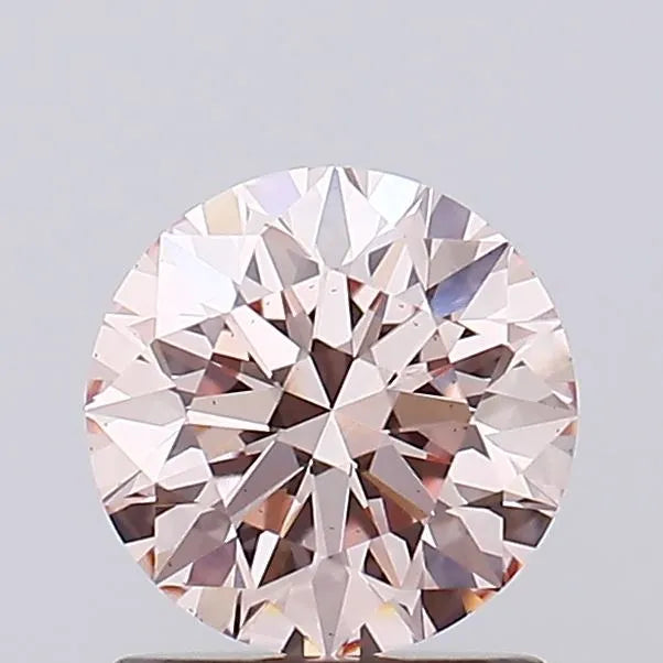 1.13ct Round Lab Grown Diamond (Colour Fancy Pink, Clarity VS2, Cut ID, IGI Certified)