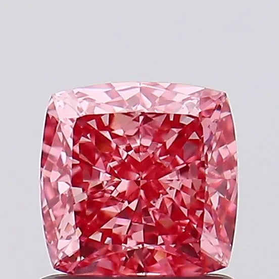1.14ct Cushion modified Lab Grown Diamond (Colour Fancy Vivid Pink, Clarity VVS2, IGI Certified)