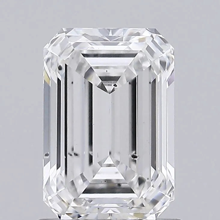 1.14ct Emerald Lab Grown Diamond (Colour F, Clarity SI1, IGI Certified)