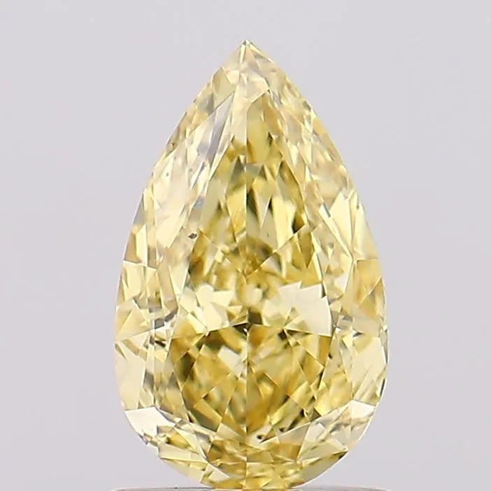 1.14ct Pear Lab Grown Diamond (Colour Fancy Intense Yellow, Clarity VS2, IGI Certified)