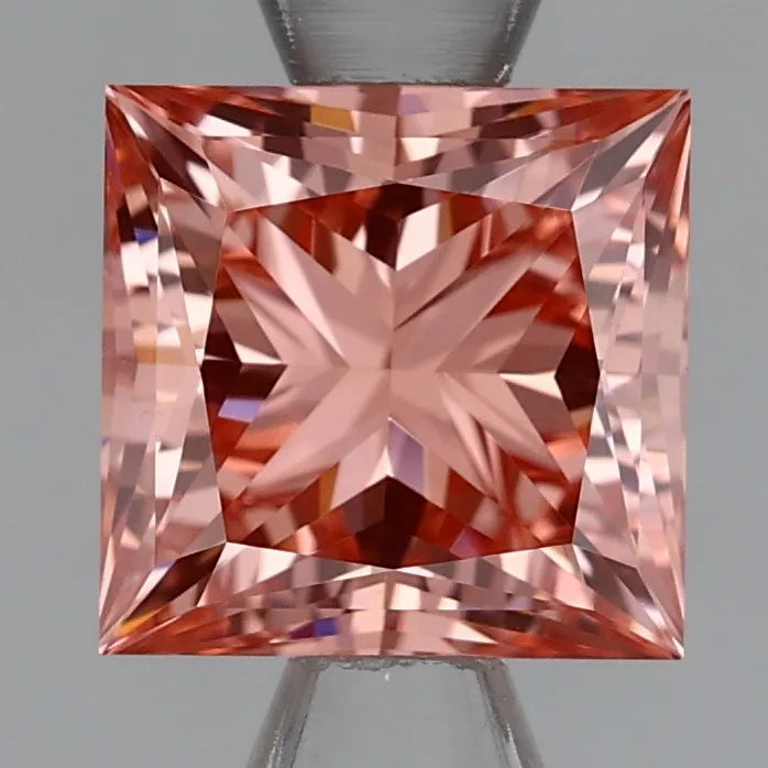 1.14ct Princess Lab Grown Diamond (Colour Fancy Intense Pink, Clarity VVS2, Cut VG, IGI Certified)