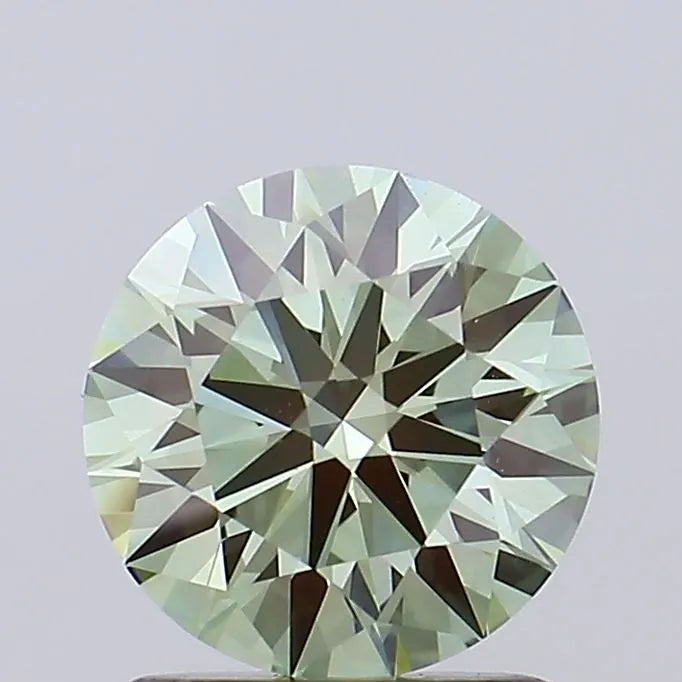 1.14ct Round Lab Grown Diamond (Colour Fancy Intense Green, Clarity VVS2, Cut ID, IGI Certified)