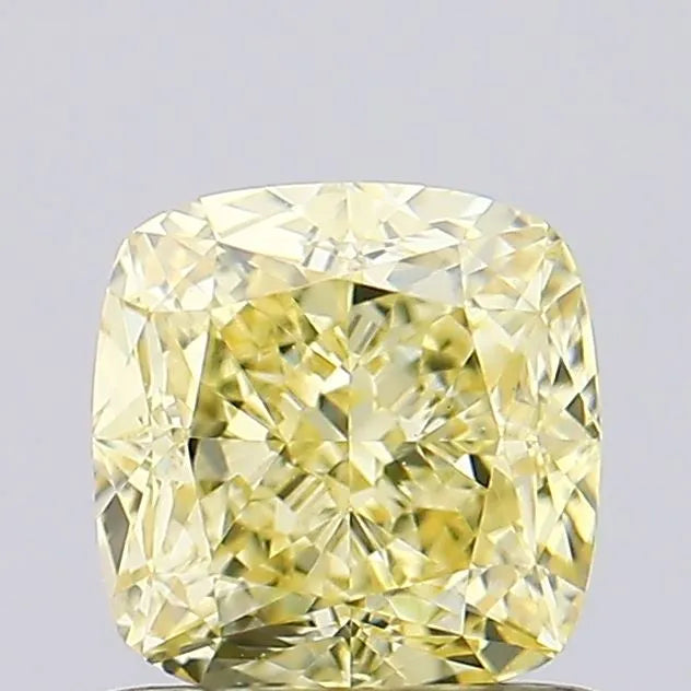 1.15ct Cushion modified Lab Grown Diamond (Colour Fancy Yellow, Clarity VVS2, IGI Certified)