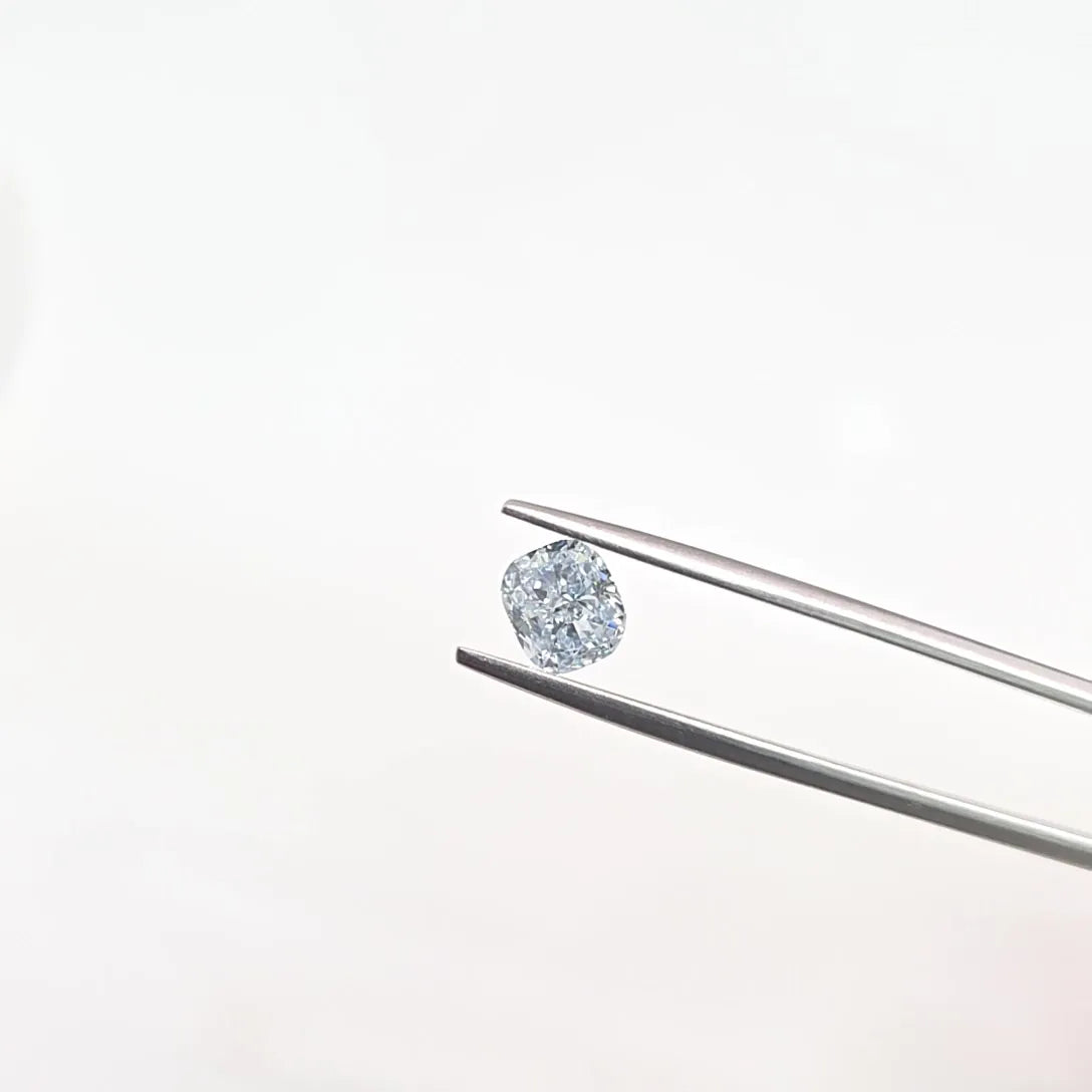 1.15ct Cushion modified Lab Grown Diamond (Colour Light Blue, Clarity VVS2, IGI Certified)