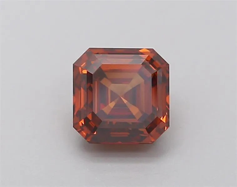 1.16ct Asscher Lab Grown Diamond (Colour Fancy Deep Orange, Clarity VS1, IGI Certified)