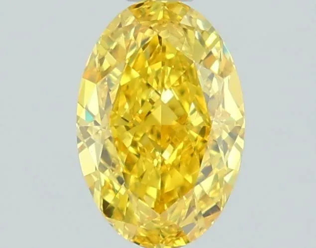 1.16ct Oval Lab Grown Diamond (Colour Fancy Vivid Yellow, Clarity VS1, IGI Certified)