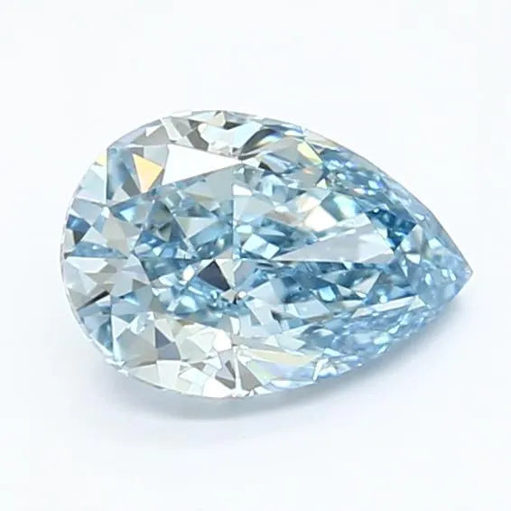 1.16ct Pear Lab Grown Diamond (Colour Fancy Vivid Blue, Clarity VS1, IGI Certified)