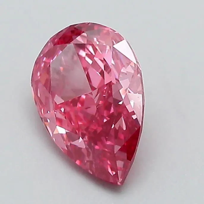 1.16ct Pear Lab Grown Diamond (Colour Fancy Vivid Pink, Clarity VVS2, IGI Certified)