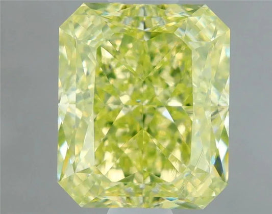 1.16ct Radiant Natural Diamond (Colour Fancy Light Greenish Yellow, Clarity VS1, GIA Certified)