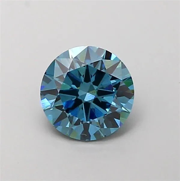 1.16ct Round Lab Grown Diamond (Colour Fancy Vivid Blue, Clarity VVS2, Cut EX, IGI Certified)