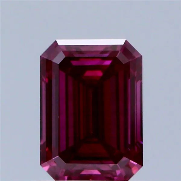 1.17ct Emerald Lab Grown Diamond (Colour Fancy Deep Pink, Clarity VS1, IGI Certified)