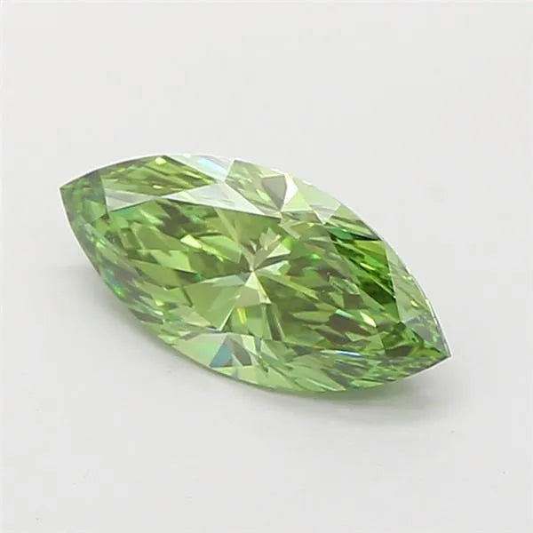 1.17ct Marquise Lab Grown Diamond (Colour Fancy Vivid Green, Clarity VS2, IGI Certified)