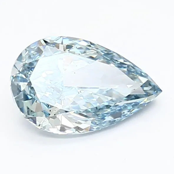 1.17ct Pear Lab Grown Diamond (Colour Fancy Vivid Blue, Clarity SI1, IGI Certified)