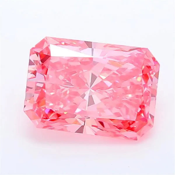 1.17ct Radiant Lab Grown Diamond (Colour Fancy Vivid Pink, Clarity VVS2, IGI Certified)